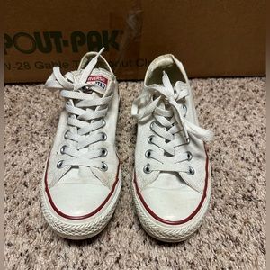 White Converse Size 8